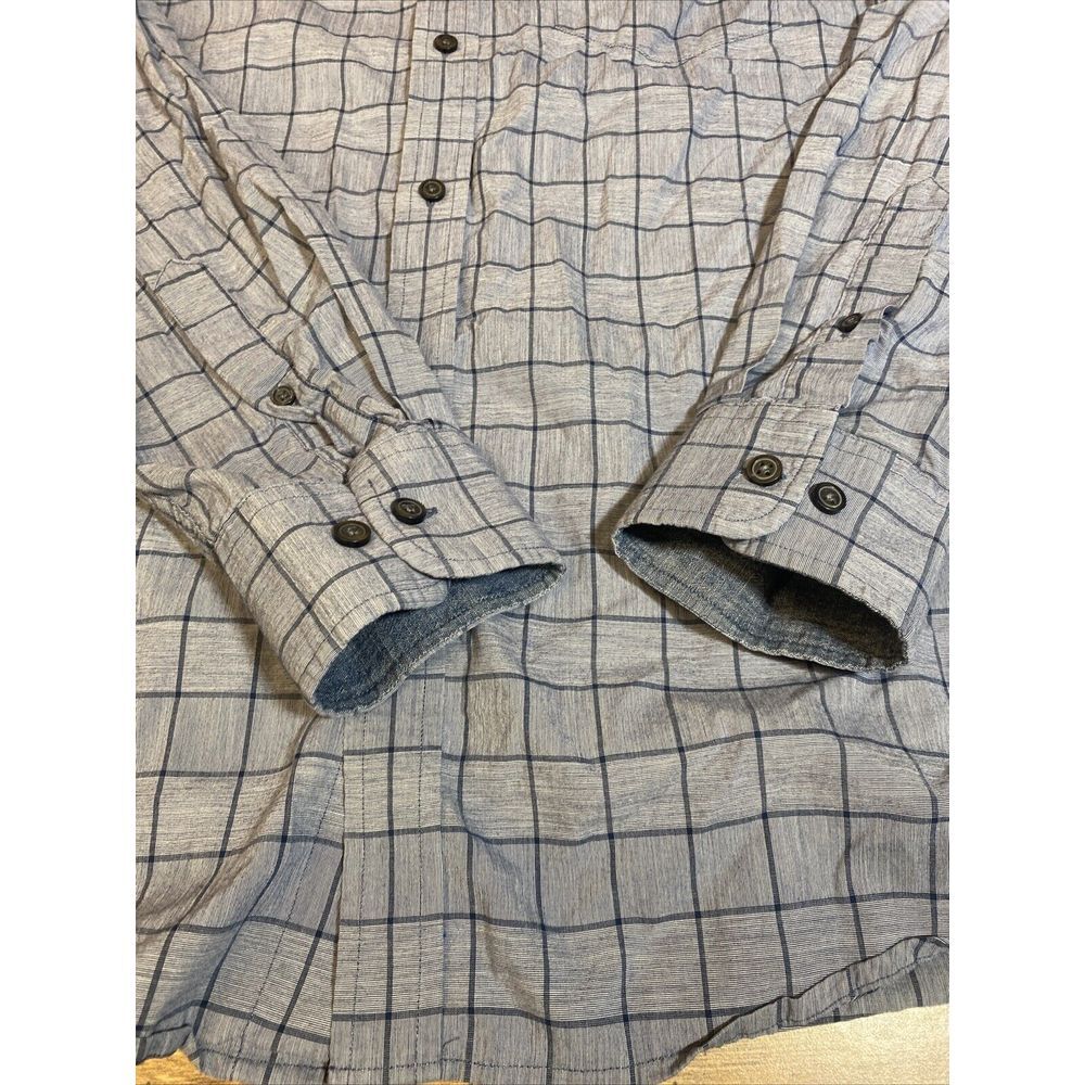 (2) Banana Republic Men's L Large Long Sleeve Plaid Shirts Standard Fit - Picture 8 of 16